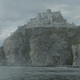 The castle here is a 3D render, while everything else in the background is a matte painting.